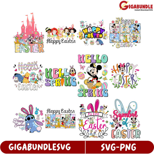 Colorful Easter & Spring SVG Bundle for Craft Projects