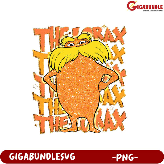Colorful Lorax PNG Art for Eco-Friendly Crafts and Designs