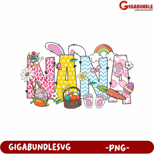 Colorful Mama PNG Design for Spring Celebrations and Crafts
