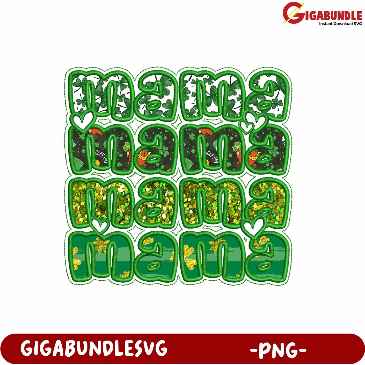 Colorful Mama Phrase Design PNG for Creative Projects and Crafts