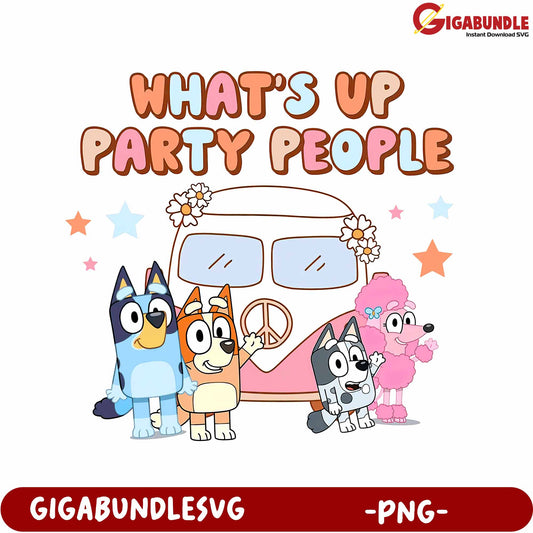 Colorful Party People Design for Fun Celebrations - PNG