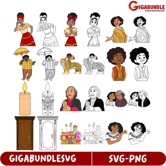 Colorful SVG Bundle Charming Character Designs & Illustrations