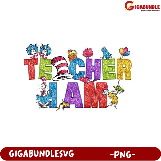 Colorful Teacher Jam PNG Design for Fun Classroom Decor