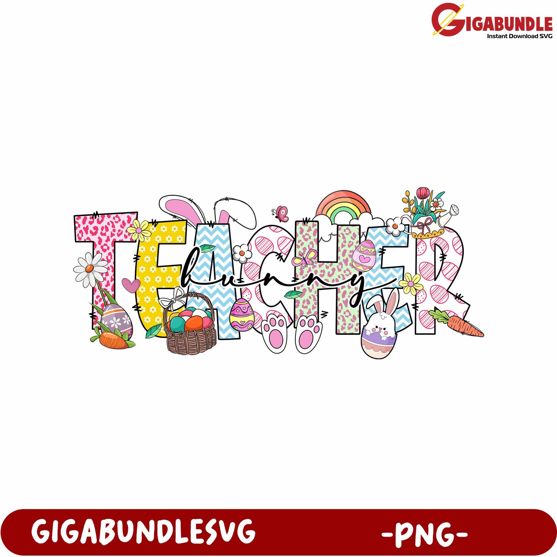 Colorful Teacher PNG Design for Crafting and Custom Projects