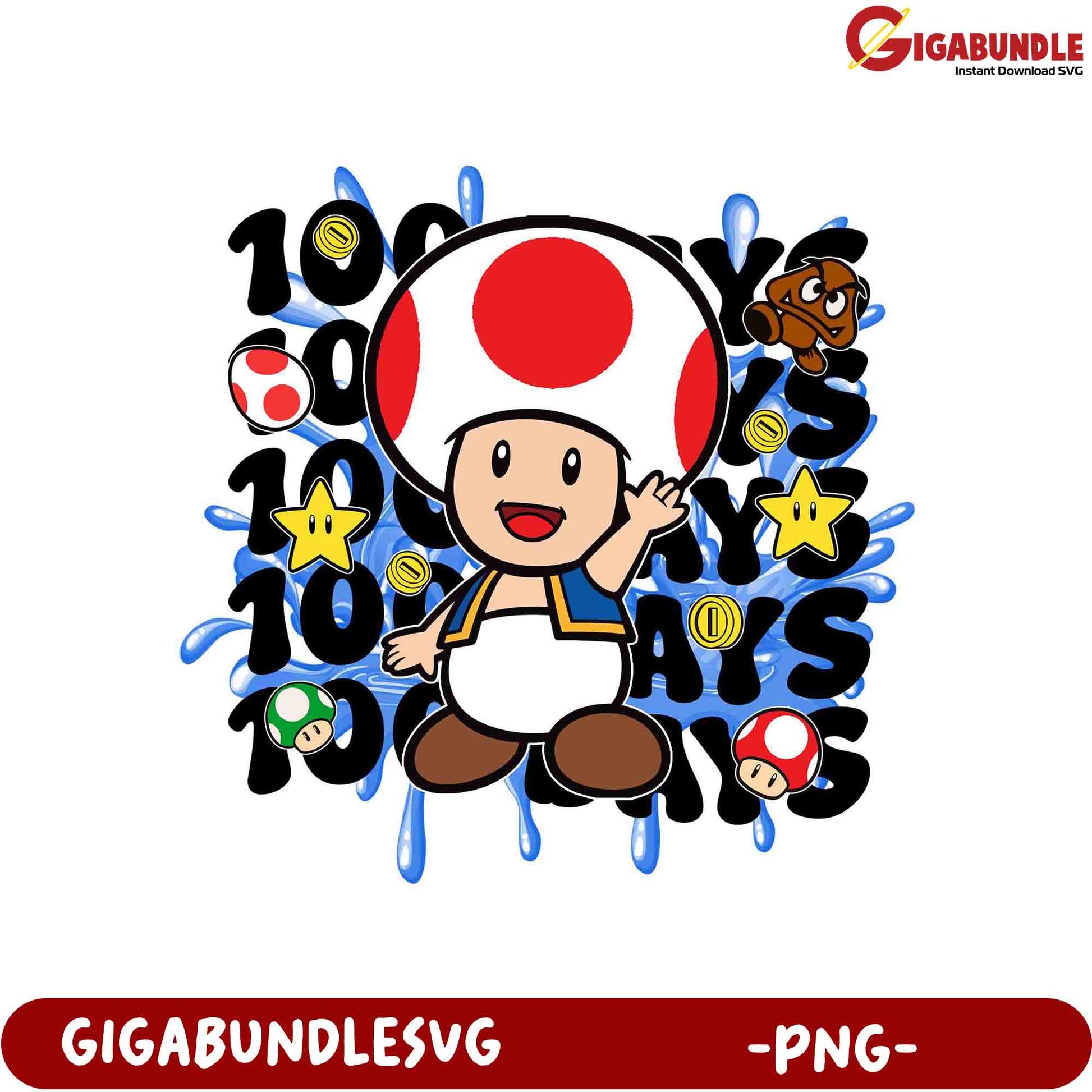 Colorful Toad Character PNG for Fun Art Designs