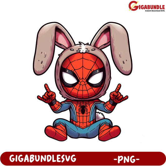 Cool Bunny Spider Character PNG for Creative Projects Download