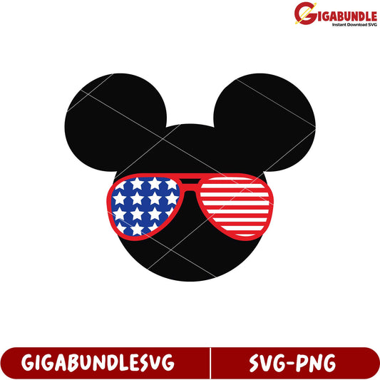 Cool Mickey Mouse Sunglasses Design for SVG Craft Projects Download