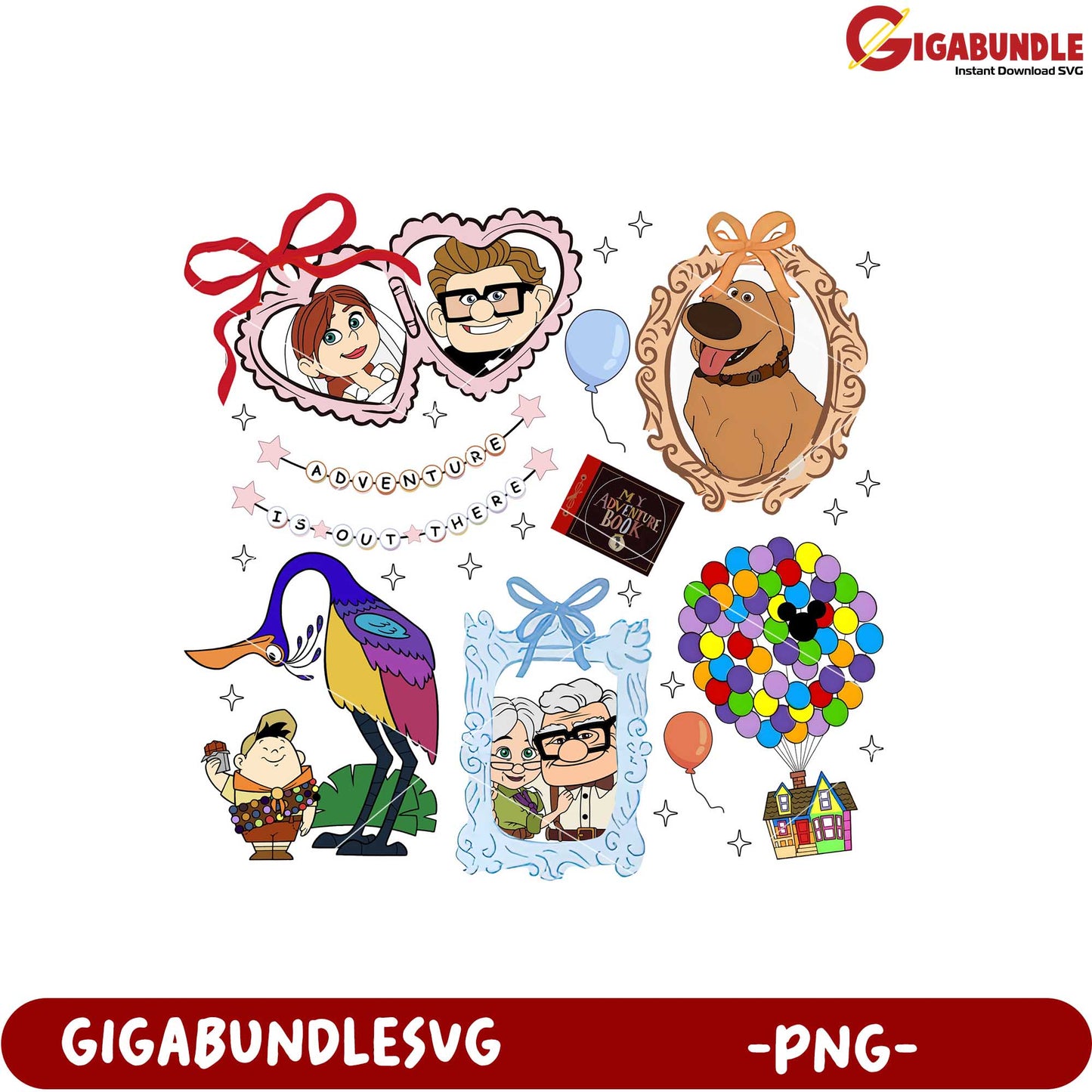 Creative Adventure Cartoon Illustrations PNG Download