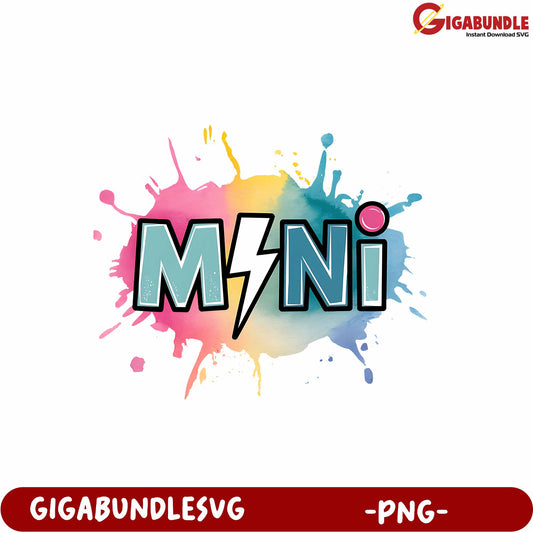 Creative Colorful MSNI Design PNG Instant Download for DIY Projects