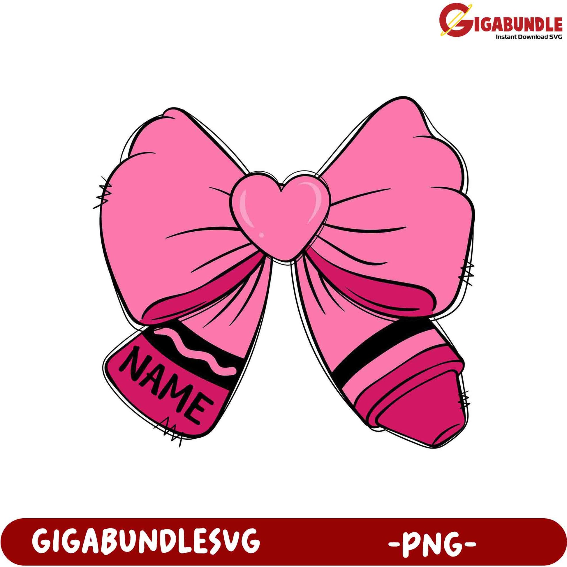 Customizable Pink Bow PNG for Creative Projects