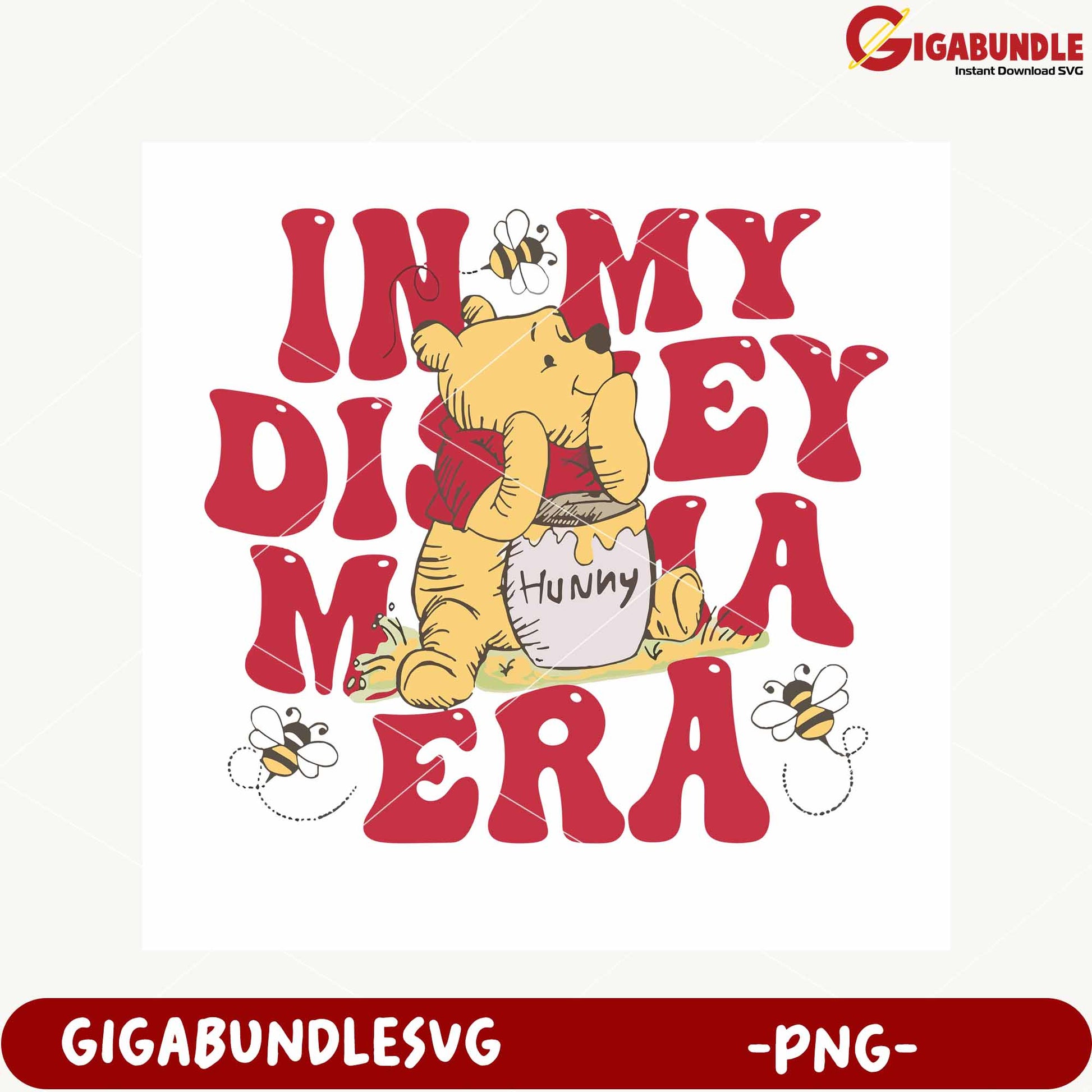 Cute Bear Graphic Design for Disney Lovers PNG Download
