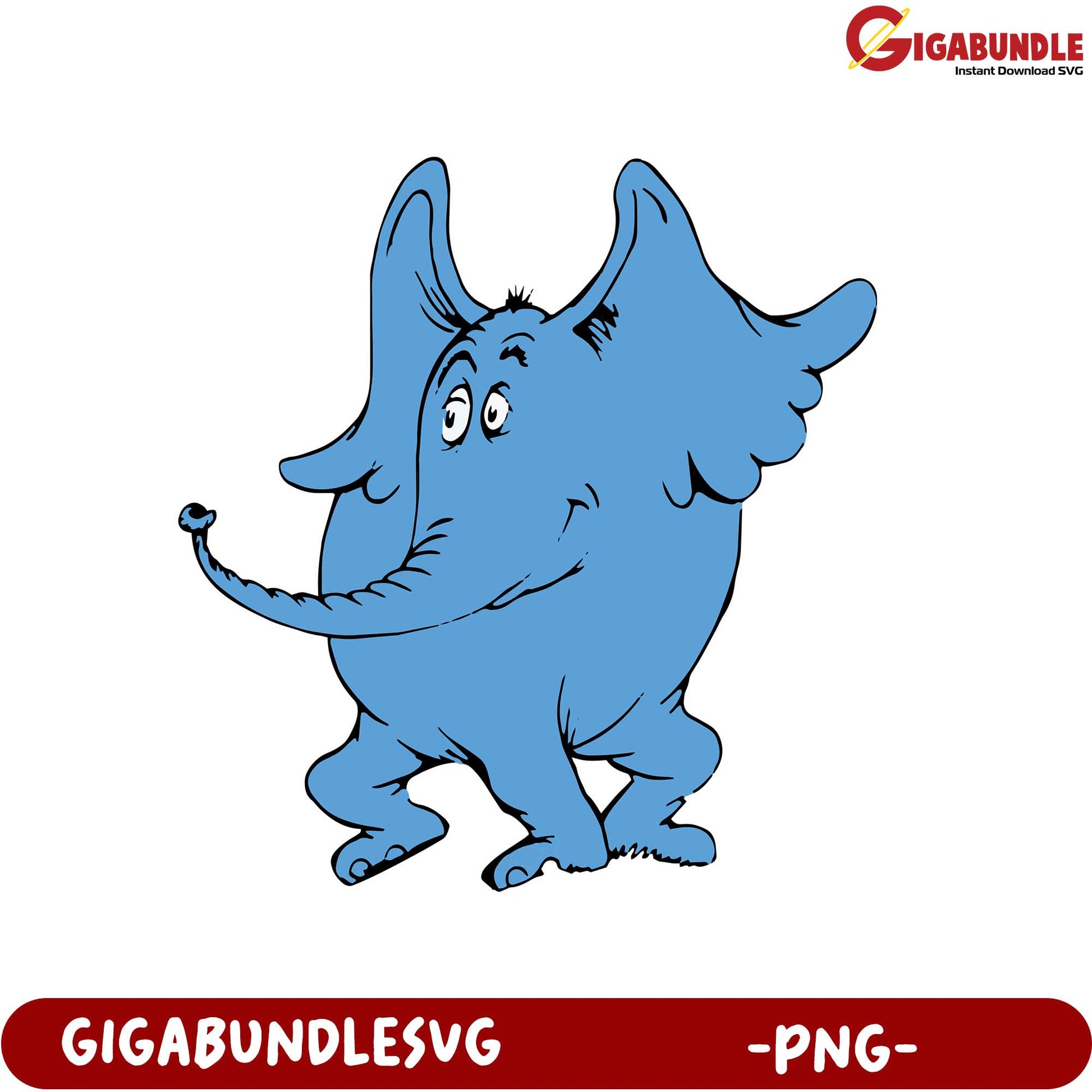 Cute Blue Elephant PNG for Creative Projects and Designs