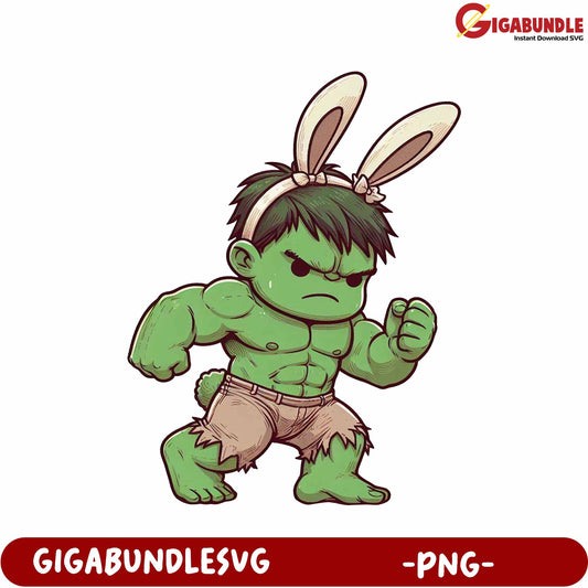 Cute Bunny Character PNG Design for Digital Downloads
