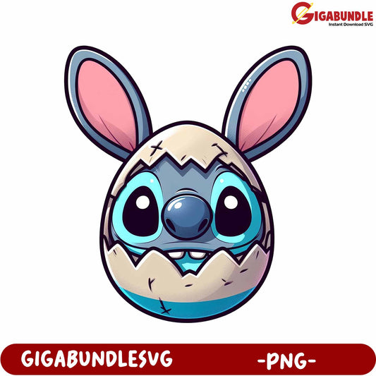 Cute Cartoon Character Egg PNG for Instant Download Use
