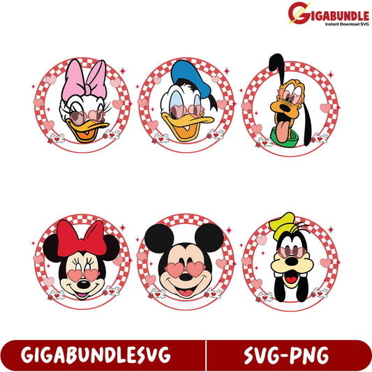 Cute Cartoon Characters SVG Bundle – Instant Download Graphics