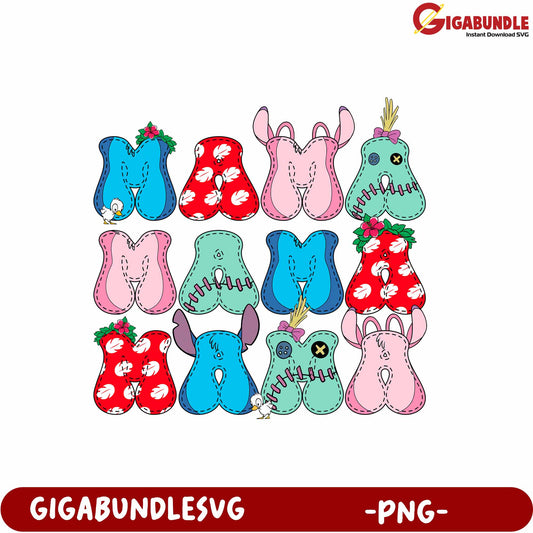 Cute Colorful Letter Designs PNG Collection for Crafts and Projects