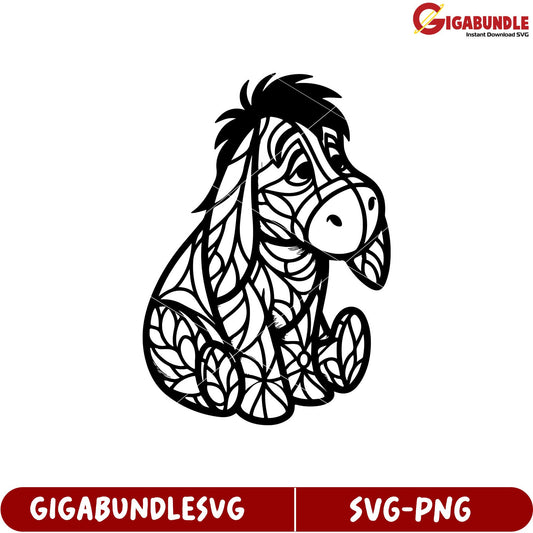 Cute Eeyore SVG Design for Crafting and DIY Projects Downloadable File