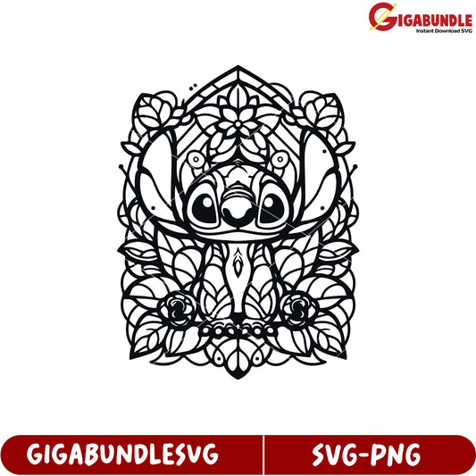Cute Floral SVG Design Featuring Playful Animal Character Art Download