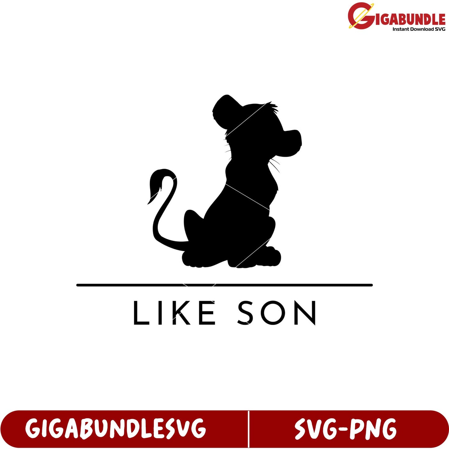 Cute Lion Like Son SVG Format for Creative Design Projects Downloadable