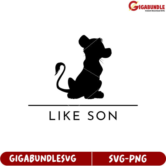 Cute Lion Like Son SVG Format for Creative Design Projects Downloadable