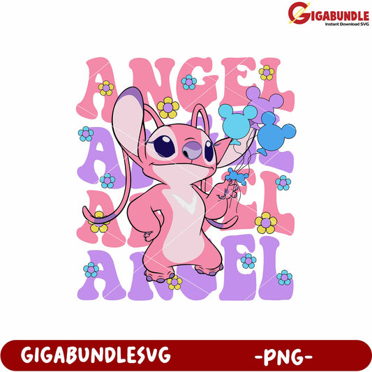 Cute angel design png, lilo and stitch the movie png, cute chracter design png