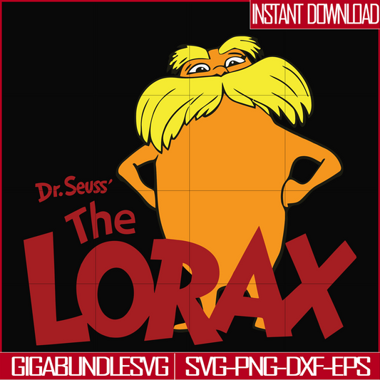 DR00011-The LORAX Dr.Seuss svg, png, dxf, eps file DR00011