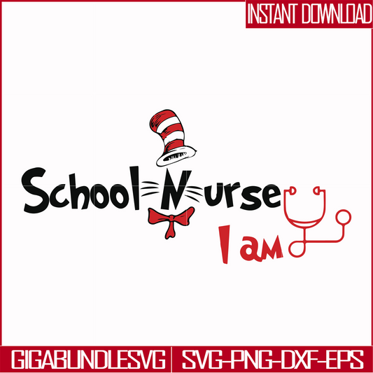 DR000130-School nurse I am svg, png, dxf, eps file DR000130