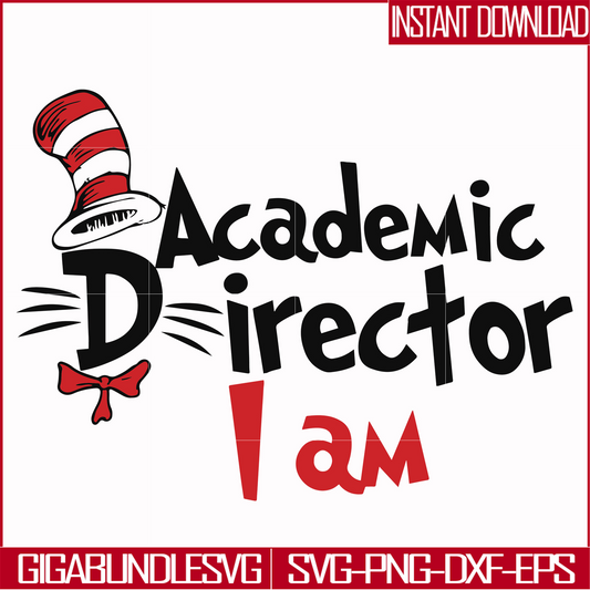 DR000133-Academic director I am svg, png, dxf, eps file DR000133