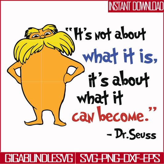 DR000153-It's not about what it is it's about what it can become svg, png, dxf, eps file DR000153