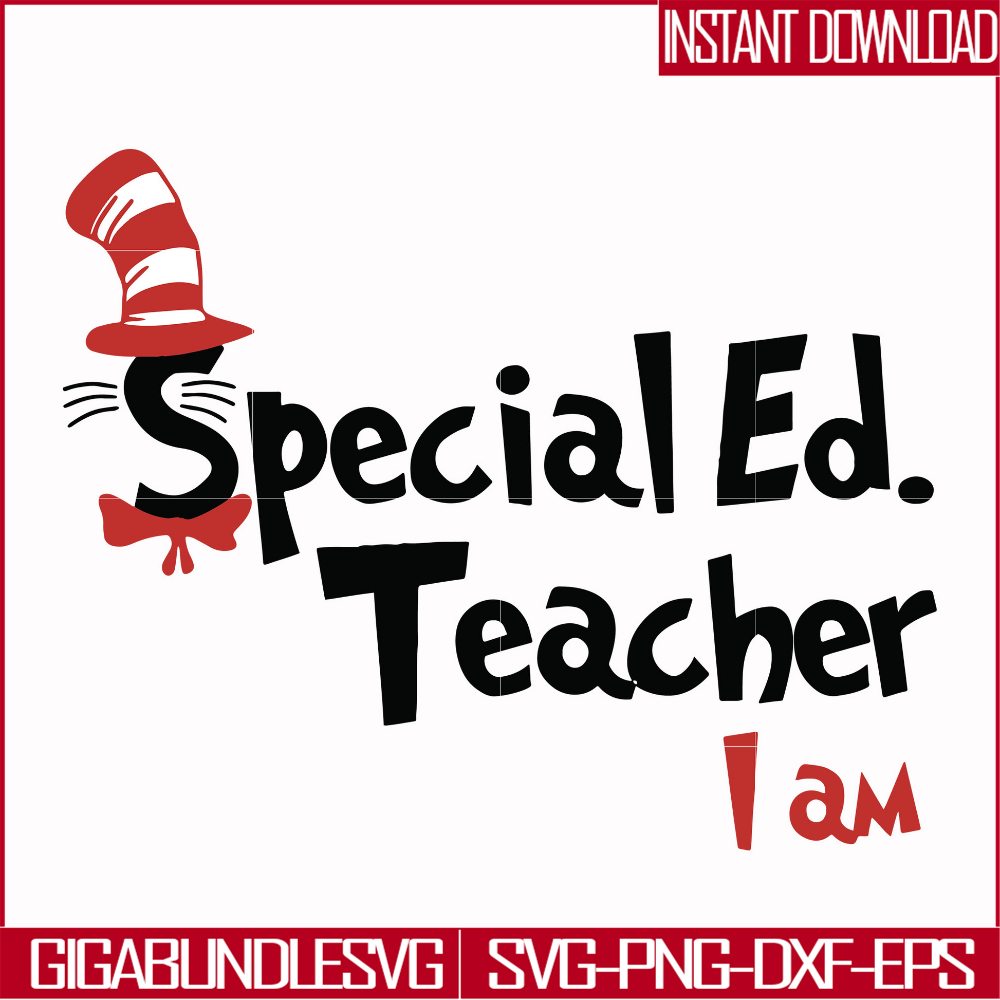 DR00029-Special Ed teacher I am svg, png, dxf, eps file DR00029