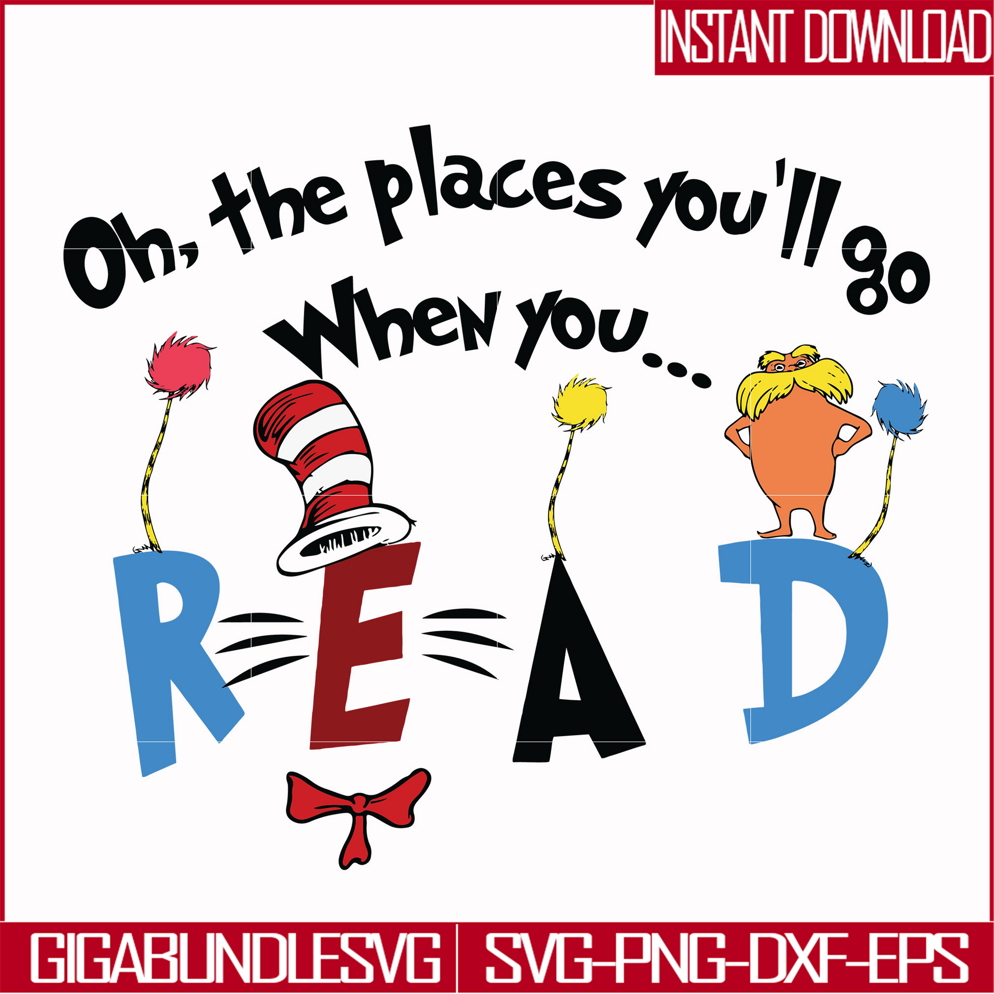 DR0006-Oh the places you'll go when you read svg, png, dxf, eps file DR0006