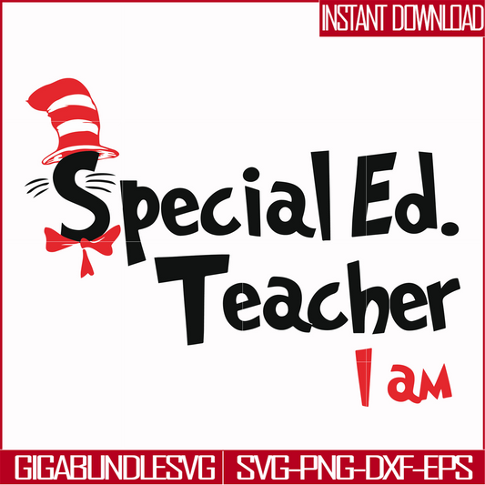 DR00062-Special Ed teacher I am svg, png, dxf, eps file DR00062