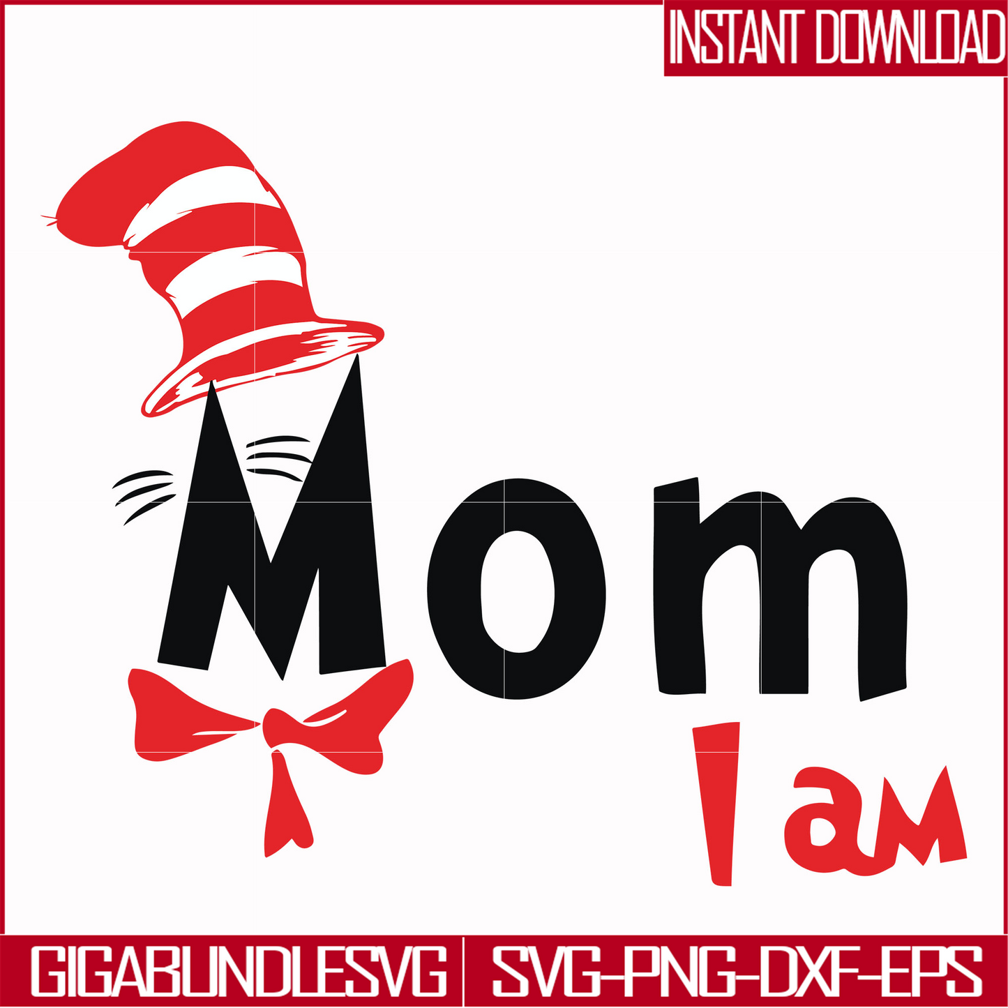 DR00064-Mom I am svg, png, dxf, eps file DR00064