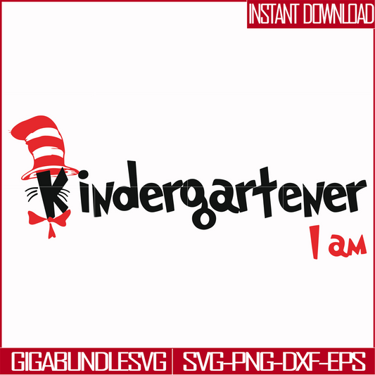 DR00065-Kindergartener I am svg, png, dxf, eps file DR00065