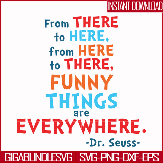 DR00098-From there to here from here to there funny things are everywhere svg, png, dxf, eps file DR00098