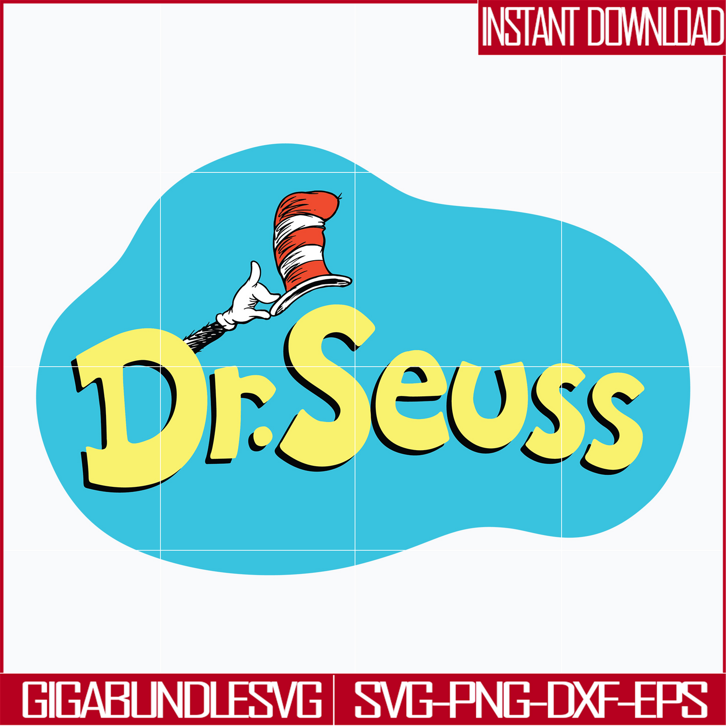 DR0302218-Dr Seuss svg, png, dxf, eps file DR0302218