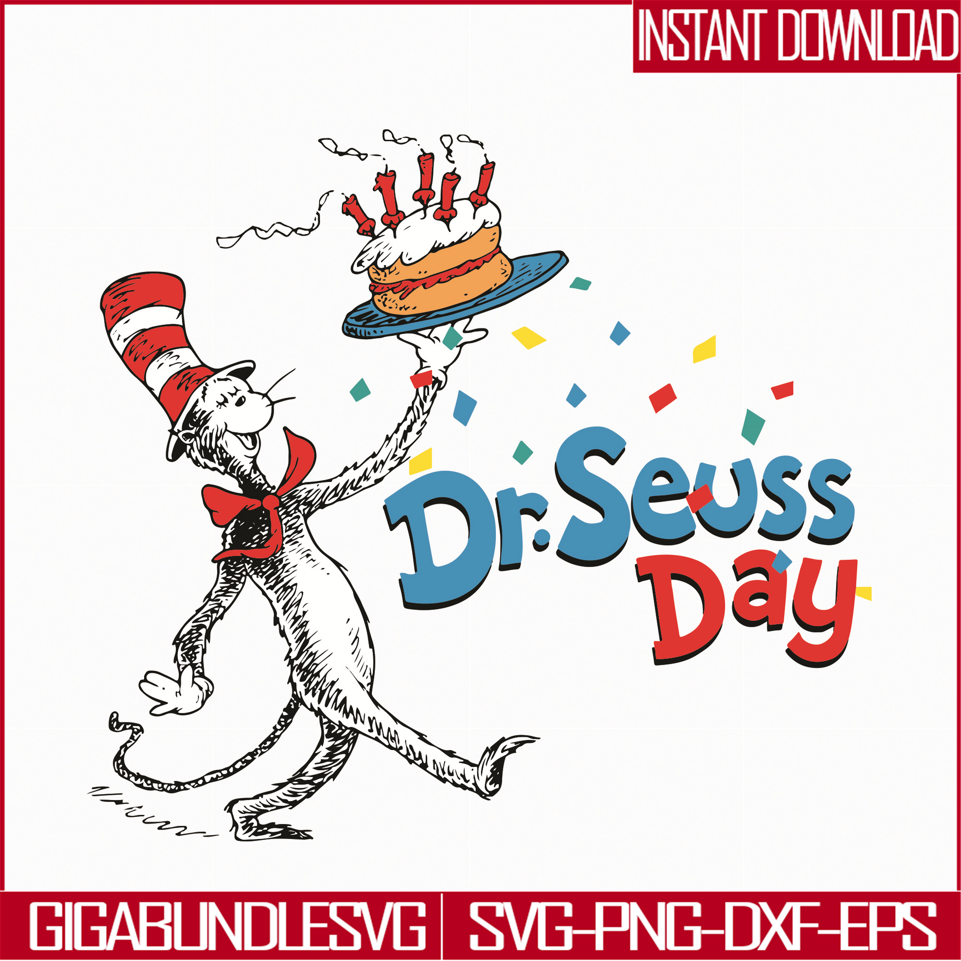 DR05012116-Day of Dr Seuss svg, Cat in the hat svg, dr svg, png, dxf, eps file DR05012116