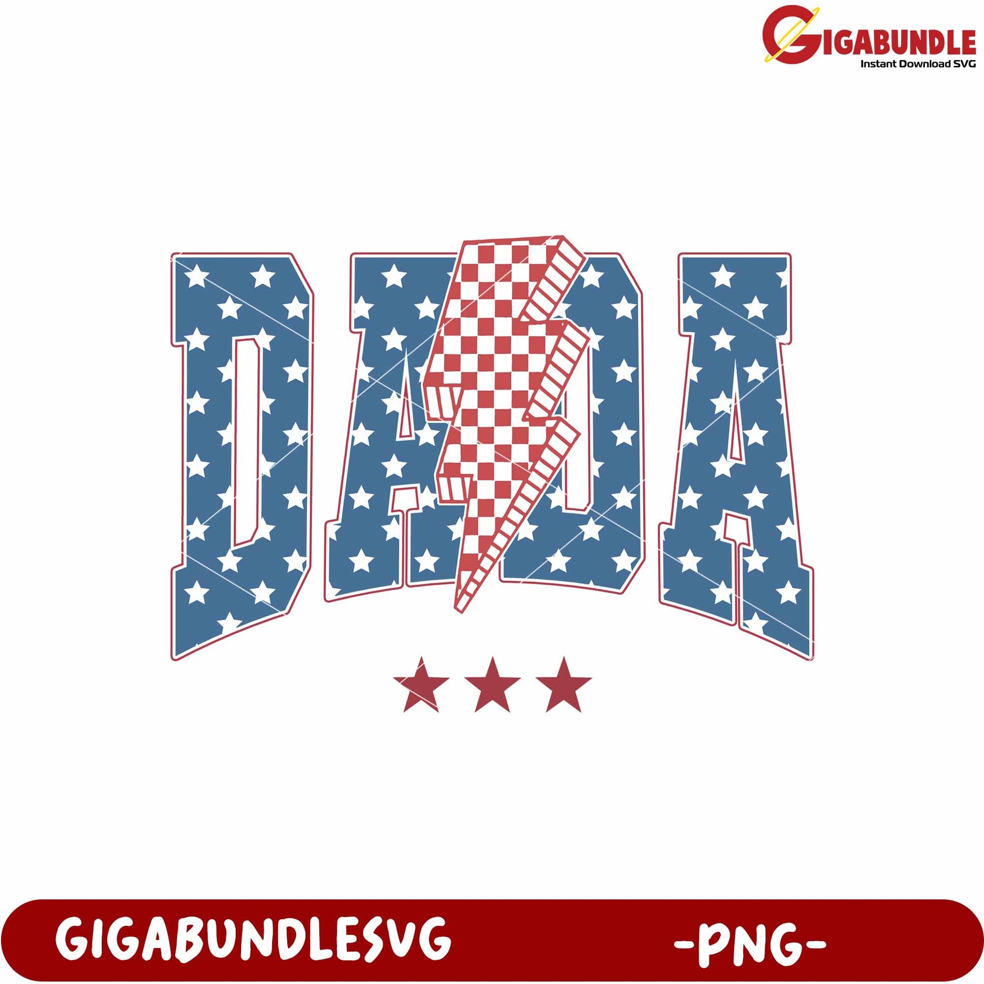 Dada american flag png, patriotic dad png, usa flag design png
