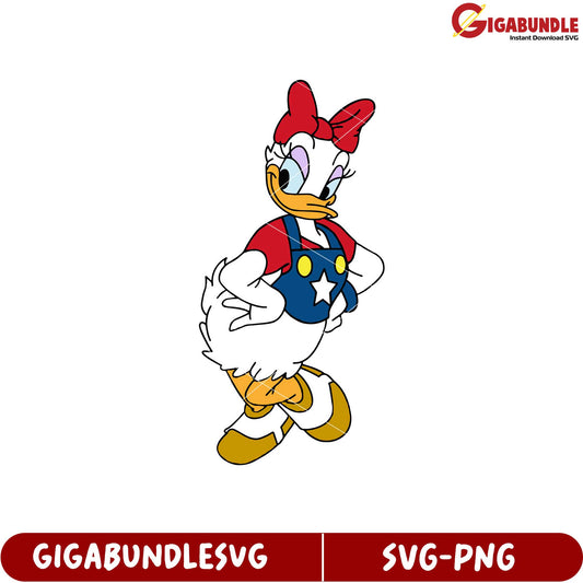 Daisy Duck Character SVG Design for Crafting and DIY Projects