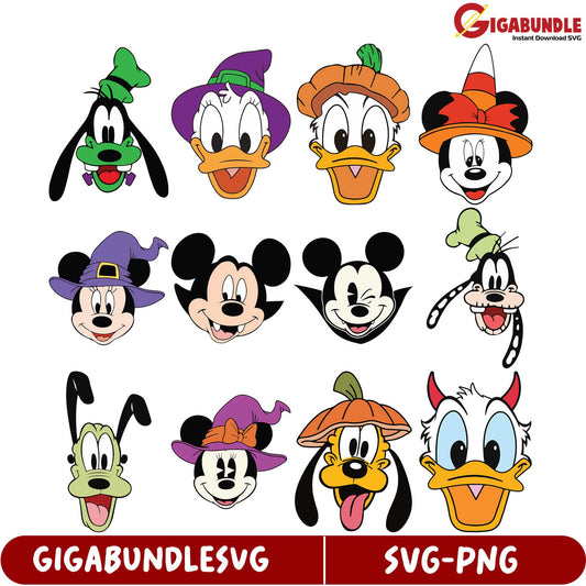 Disney-Inspired SVG Bundle Fun Character Designs for Crafts