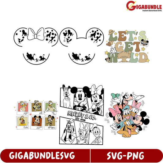 Disney-Inspired SVG Bundle Mickey & Friends Designs for Crafts