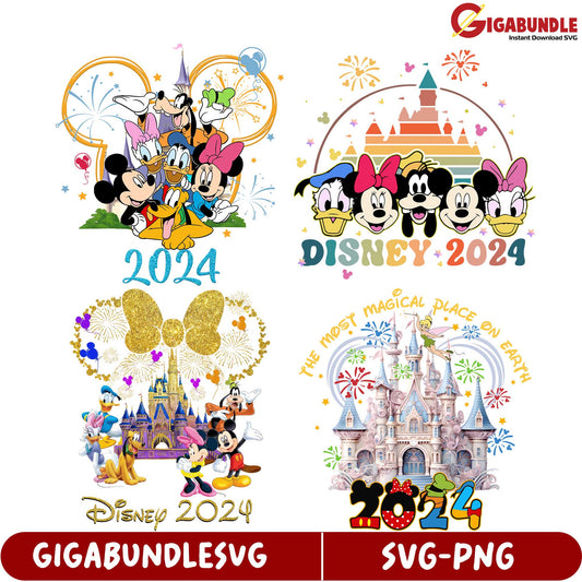Disney 2024 SVG Bundle  Magical Moments for Creative Projects