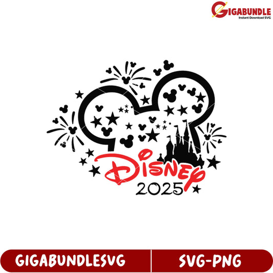 Disney 2025 Celebration SVG Design for T-Shirts and Crafts Download