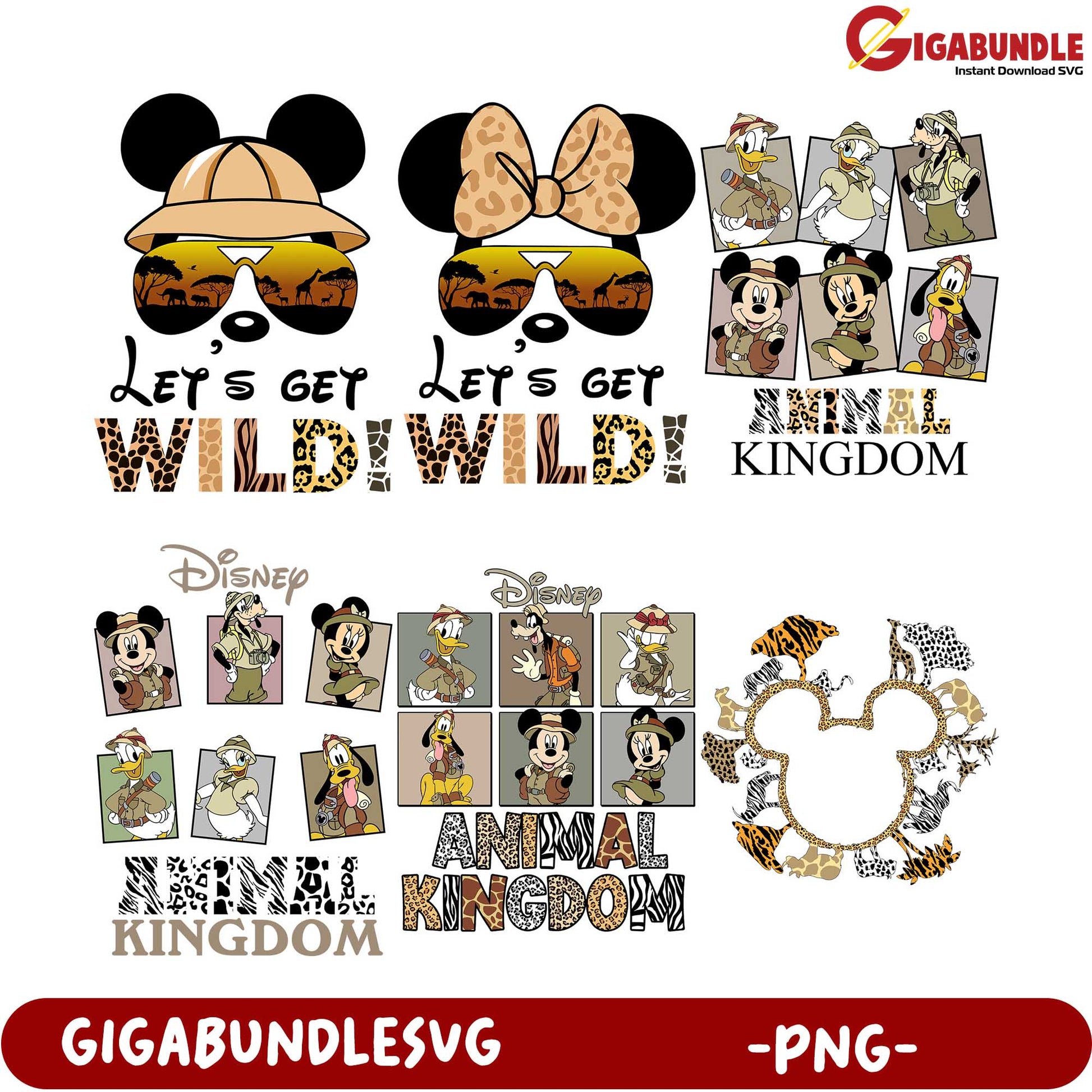 Disney Animal Kingdom PNG Bundle - Let's Get Wild Designs