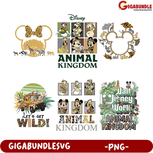 Disney Animal Kingdom PNG Bundle - Wildlife Inspired Designs