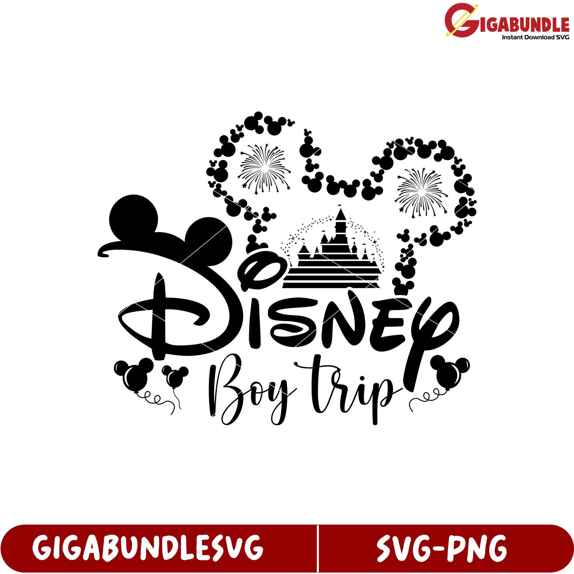 Disney Boy Trip SVG Design for Fun Adventures and Celebrations