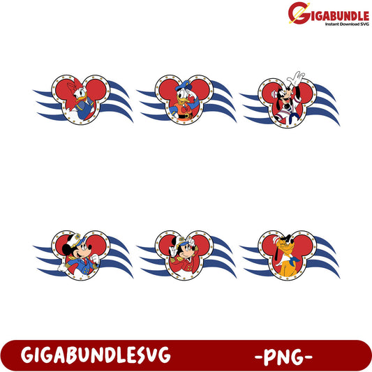 Disney Character Bundle PNG - Classic Mickey Mouse Designs