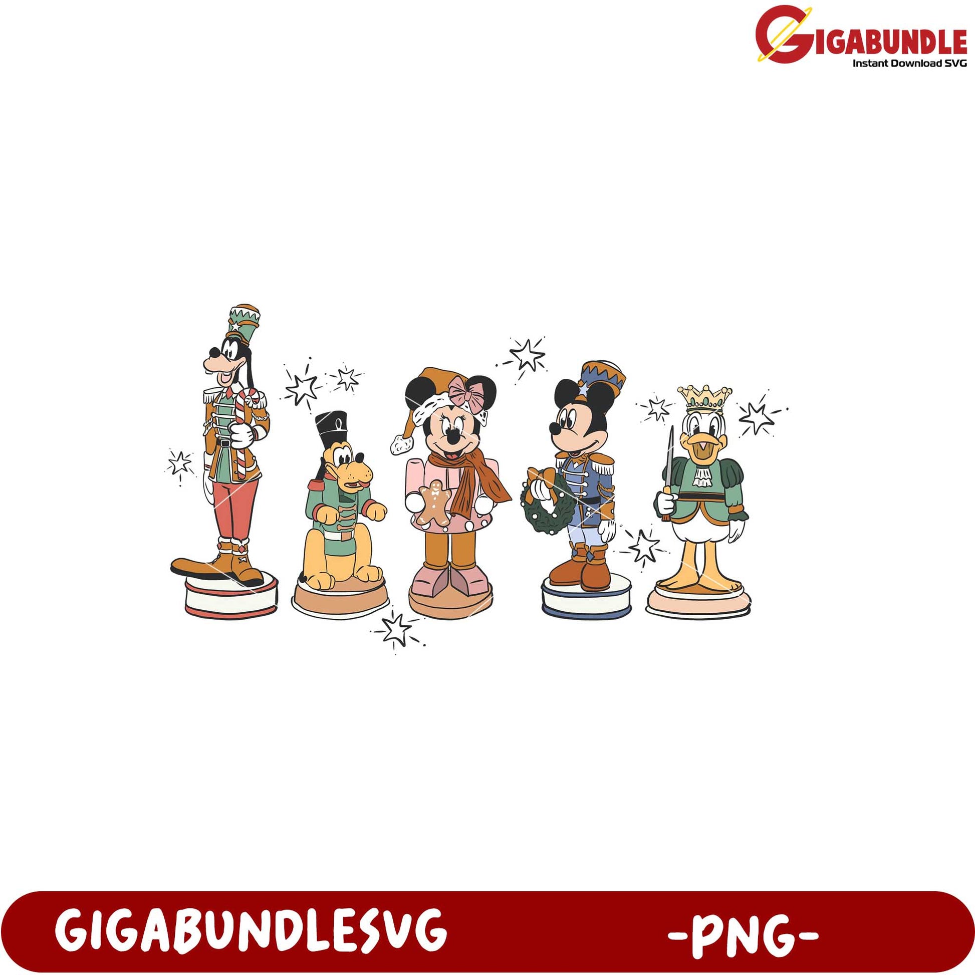 Disney Character Figurines PNG Download for Craft Projects