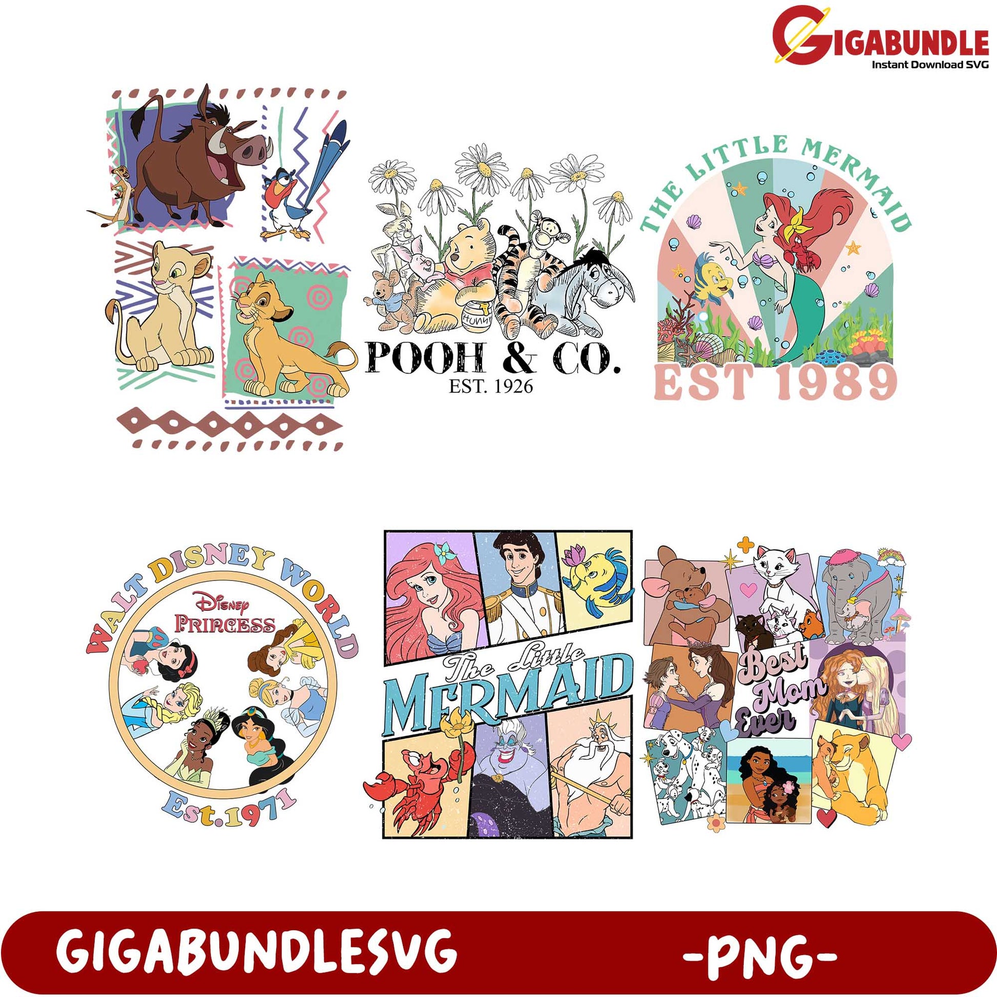 Disney Character PNG Bundle Fun Designs for Every Occasion