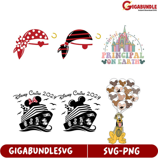 Disney Cruise 2024 Bundle SVG Designs for Fans and Crafters